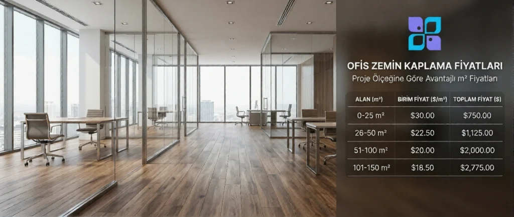 ofis zemin kaplama m2 fiyatları